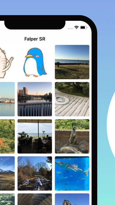 Emulate iPhone app Falper SR - Enhance Images using MyAndroid