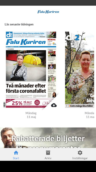 Emulate iPhone app Falu-Kuriren e-tidning using MyAndroid Emulate iPhone app Falu-Kuriren e-tidning using MyAndroid