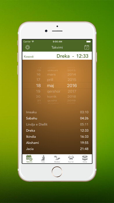 Emulate iPhone app Falu - Takvimi, Namazi, Kibla using MyAndroid Emulate iPhone app Falu - Takvimi, Namazi, Kibla using MyAndroid