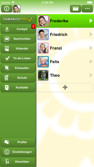 Emulate iPhone app FAMANICE – Familienkalender using MyAndroid Emulate iPhone app FAMANICE – Familienkalender using MyAndroid