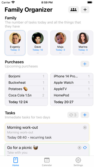 Emulate iPhone app Fami: Family Organizer using MyAndroid Emulate iPhone app Fami: Family Organizer using MyAndroid