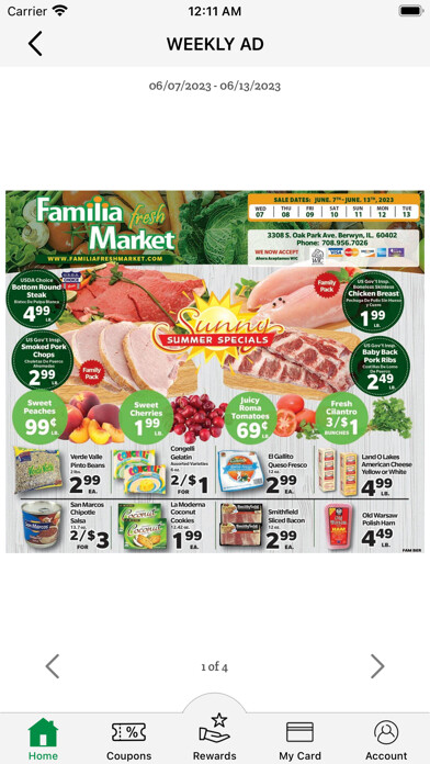 Emulate iPhone app Familia Fresh Market using MyAndroid Emulate iPhone app Familia Fresh Market using MyAndroid