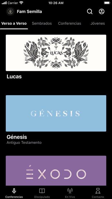 Emulate iPhone app Familia Semilla using MyAndroid