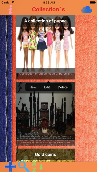 Emulate iPhone app Family collections using MyAndroid