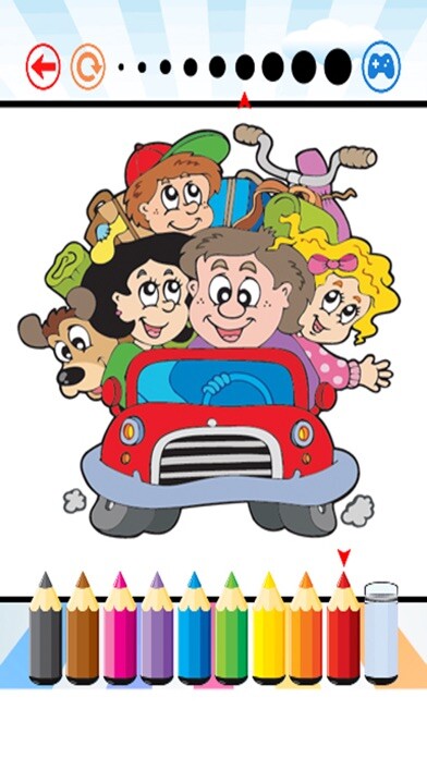 Emulate iPhone app Family Coloring Book - Activities for Kids using MyAndroid