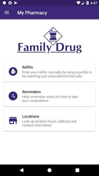 Emulate iPhone app Family Drug Store using MyAndroid Emulate iPhone app Family Drug Store using MyAndroid