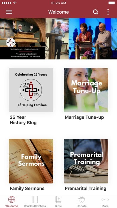 Emulate iPhone app Family Fortress Ministries using MyAndroid