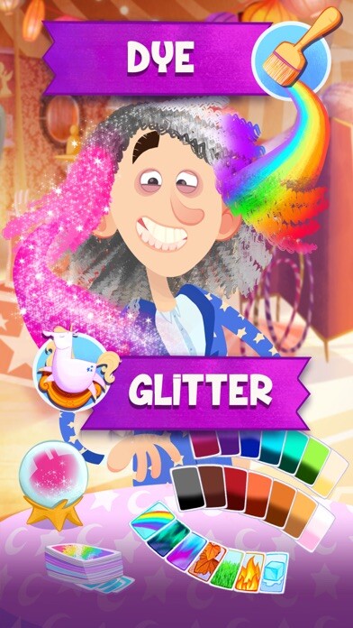 Emulate iPhone app Family Hair Salon for girls using MyAndroid