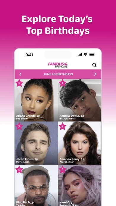 Emulate iPhone app Famous Birthdays using MyAndroid Emulate iPhone app Famous Birthdays using MyAndroid