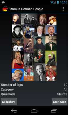Emulate Android APK Famous German People
