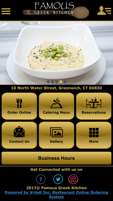Emulate iPhone app Famous Greek Kitchen using MyAndroid Emulate iPhone app Famous Greek Kitchen using MyAndroid
