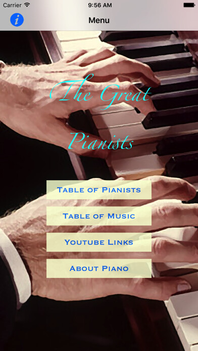 Emulate iPhone app Famous Pianists using MyAndroid Emulate iPhone app Famous Pianists using MyAndroid