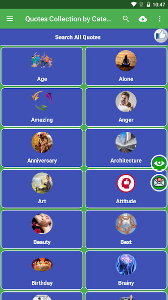 Emulate Android APK Famous Quotes Collection