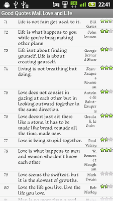 Emulate Android APK Famous Quotes LoveLife 152
