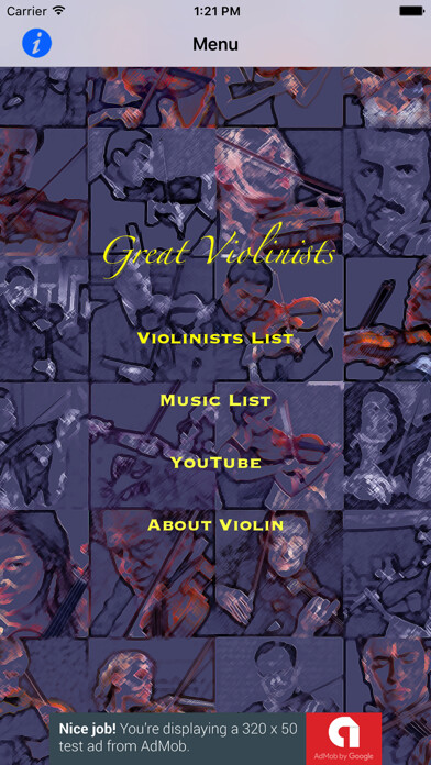 Emulate iPhone app Famous Violinists using MyAndroid Emulate iPhone app Famous Violinists using MyAndroid