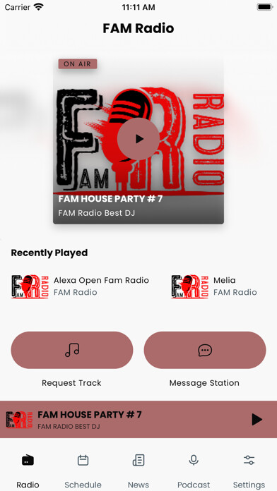 Emulate iPhone app FAM Radio using MyAndroid