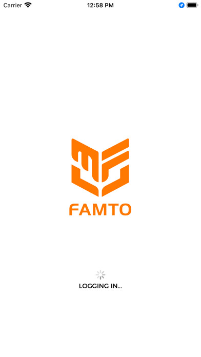Emulate iPhone app FAMTO : Delivery Agent using MyAndroid