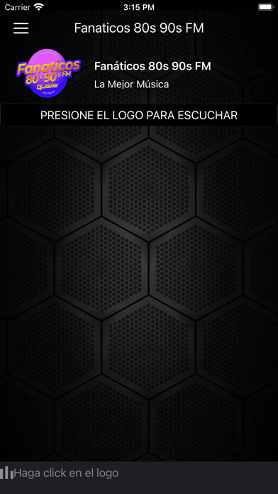 Emulate iPhone app Fanaticos 80s 90s FM using MyAndroid Emulate iPhone app Fanaticos 80s 90s FM using MyAndroid
