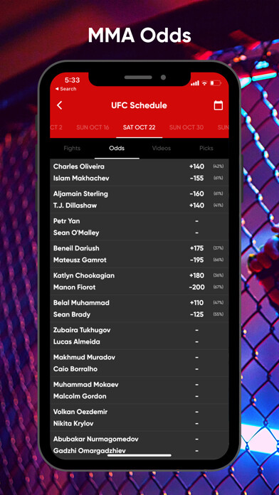 Emulate iPhone app Fanatics Fantasy MMA using MyAndroid Emulate iPhone app Fanatics Fantasy MMA using MyAndroid