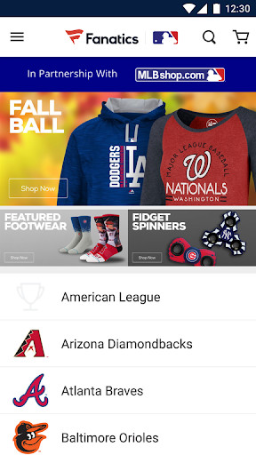 Run android online APK Fanatics MLB from MyAndroid or emulate Fanatics MLB using MyAndroid