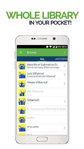 Run android online APK FanChants: Villarreal Fans Songs & Chants from MyAndroid or emulate FanChants: Villarreal Fans Songs & Chants using MyAndroid
