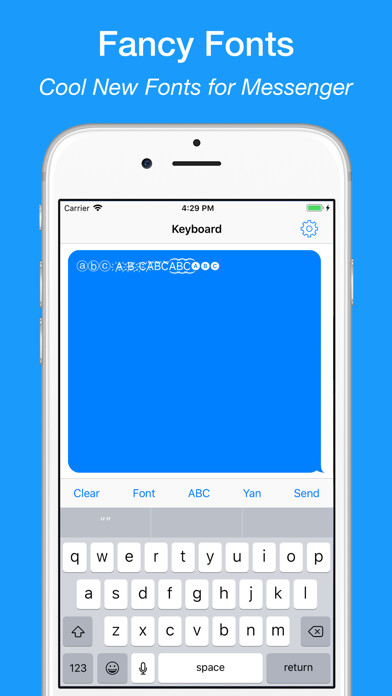 Emulate iPhone app Fancy Fonts & Cool New Fonts using MyAndroid Emulate iPhone app Fancy Fonts & Cool New Fonts using MyAndroid