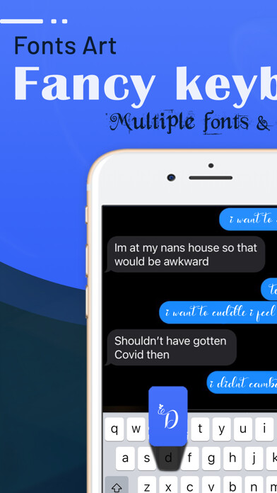 Emulate iPhone app Fancy Fonts - Keyboard Fonts using MyAndroid