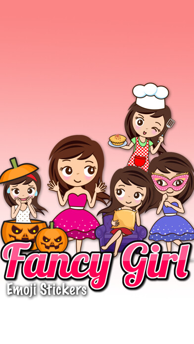 Emulate iPhone app Fancy Girl Emoji Stickers using MyAndroid Emulate iPhone app Fancy Girl Emoji Stickers using MyAndroid