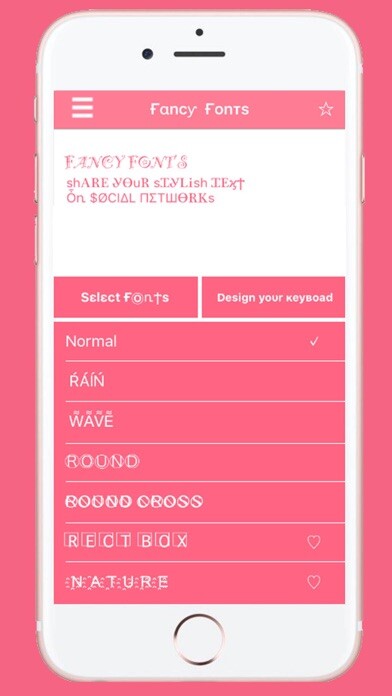 Emulate iPhone app Fancy keyboard fonts using MyAndroid