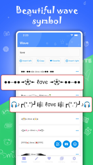 Emulate iPhone app Fancy & Stylish Text using MyAndroid
