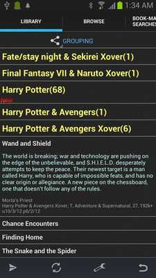 Emulate Android APK Fanfiction Reader