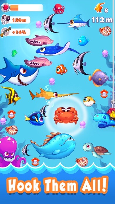Emulate iPhone app Fantastic Fishing using MyAndroid