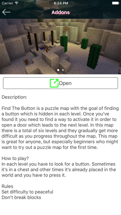 Emulate iPhone app Fantasy Maps&Addons for Minecraft PE + using MyAndroid