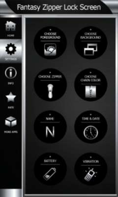 Emulate Android APK Fantasy Zipper Lock Screen