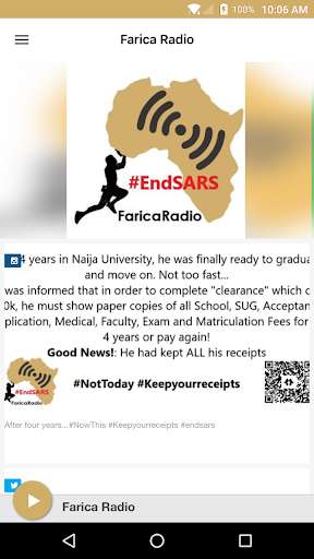 Run android online APK Farica Radio from MyAndroid or emulate Farica Radio using MyAndroid