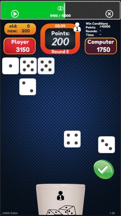 Emulate iPhone app Farkle - 10000 Dice using MyAndroid Emulate iPhone app Farkle - 10000 Dice using MyAndroid