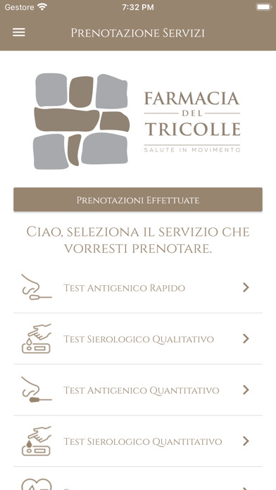 Emulate iPhone app Farmacia del Tricolle using MyAndroid