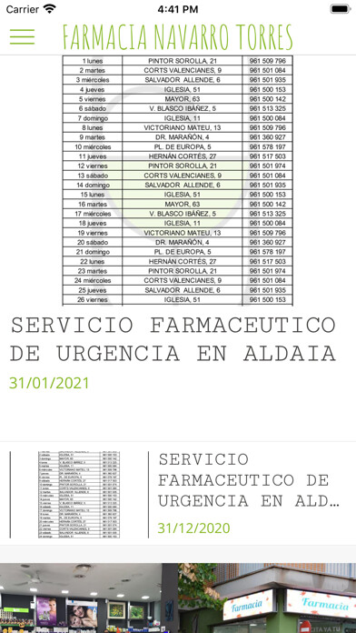 Emulate iPhone app Farmacia Navarro Torres using MyAndroid Emulate iPhone app Farmacia Navarro Torres using MyAndroid