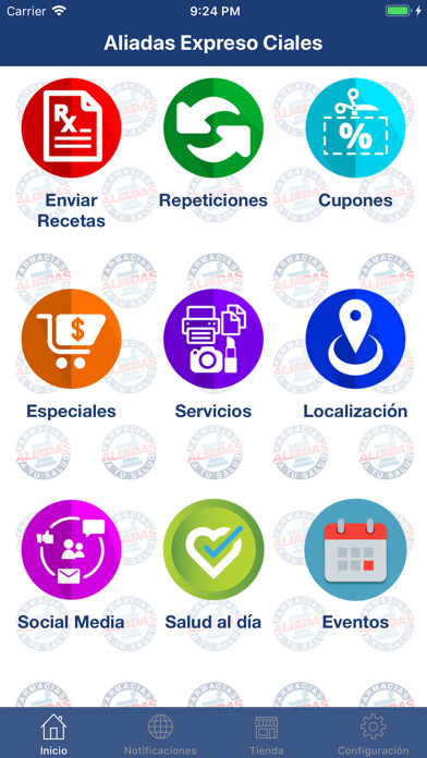 Emulate iPhone app Farmacia PR Expreso Ciales using MyAndroid Emulate iPhone app Farmacia PR Expreso Ciales using MyAndroid