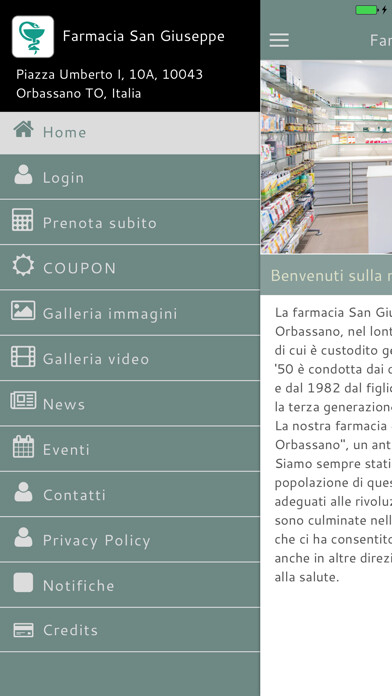 Emulate iPhone app Farmacia San Giuseppe using MyAndroid