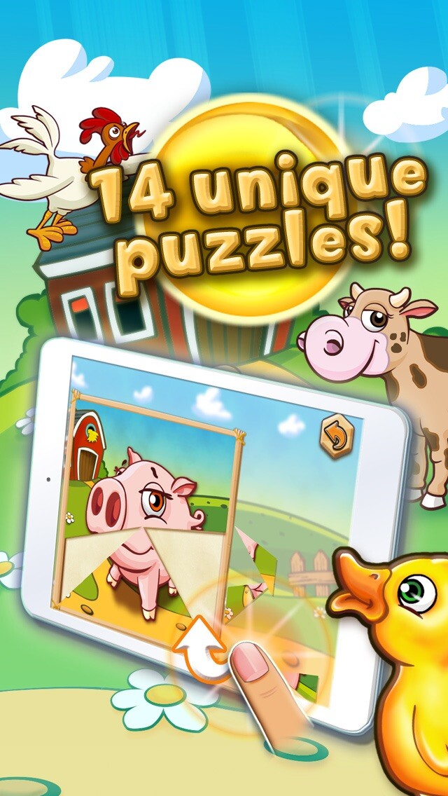 Emulate iPhone app Farm animal puzzle for toddlers and kindergarten kids using MyAndroid Emulate iPhone app Farm animal puzzle for toddlers and kindergarten kids using MyAndroid