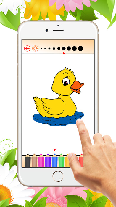 Emulate iPhone app Farm Animals Free Games for children: Coloring Book for Learn to draw and color a pig, duck, sheep using MyAndroid