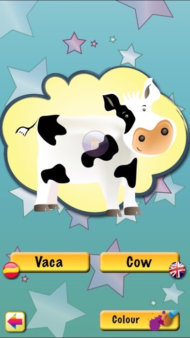 Emulate iPhone app Farm Animals: Learn and Colour using MyAndroid