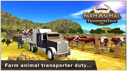 Emulate iPhone app Farm Animal Transporter Truck & Cattle Delivery 3D using MyAndroid