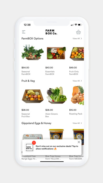 Emulate iPhone app Farmbox Co. using MyAndroid