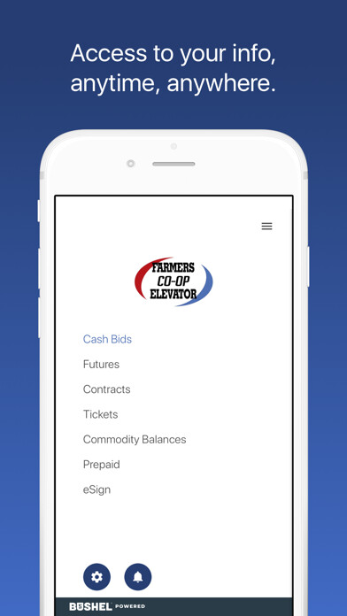 Emulate iPhone app Farmers Co-op Elevator using MyAndroid