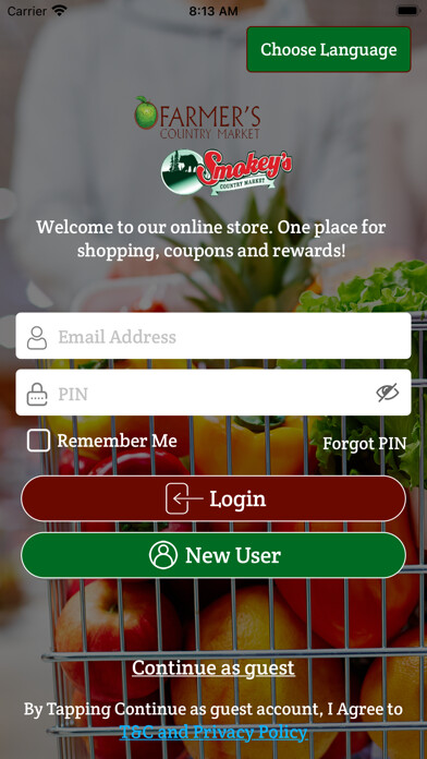Emulate iPhone app Farmers Country Market using MyAndroid Emulate iPhone app Farmers Country Market using MyAndroid