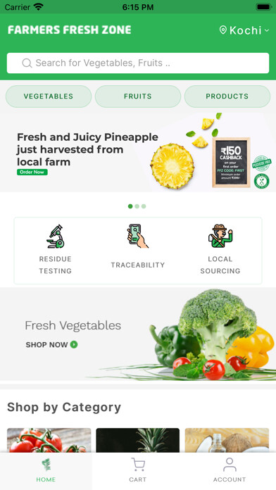 Emulate iPhone app Farmers Fresh Zone using MyAndroid Emulate iPhone app Farmers Fresh Zone using MyAndroid