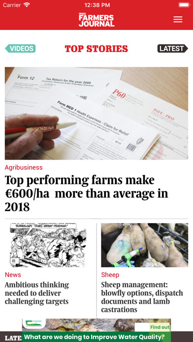 Emulate iPhone app Farmers Journal using MyAndroid