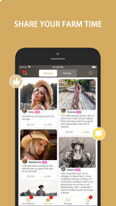 Emulate iPhone app Farmers Match - Country Dating using MyAndroid